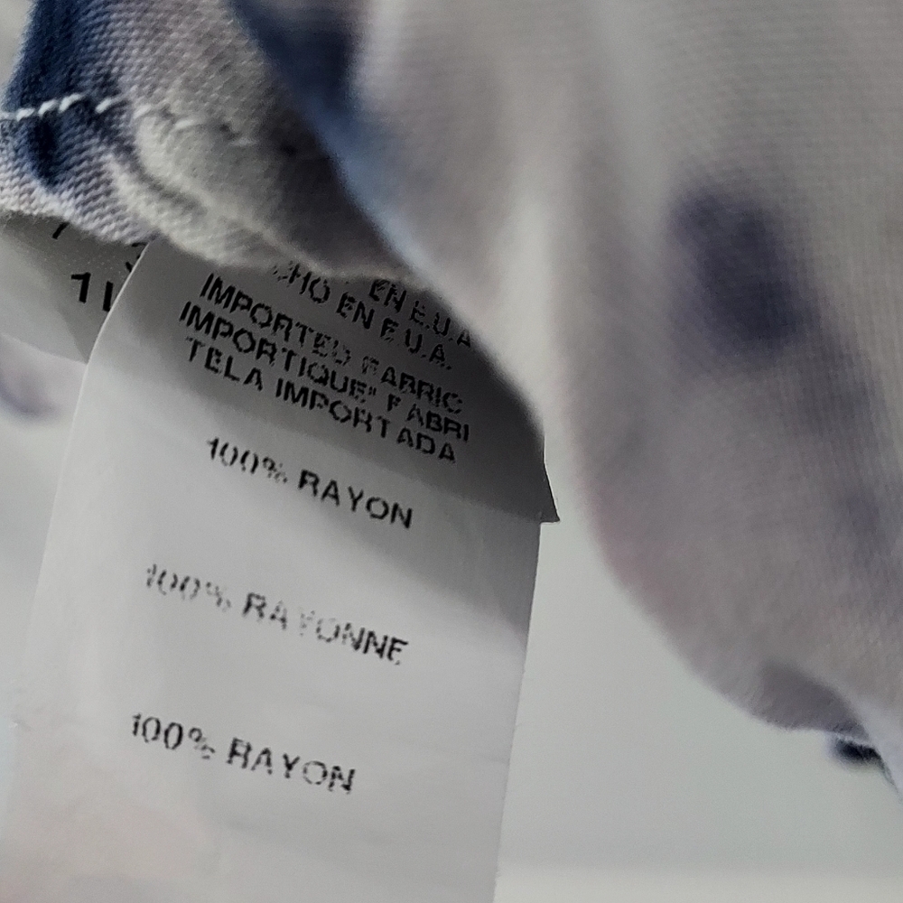 Karen Kane Navy and White Tie-Dye Tunic - Picture 3 of 3